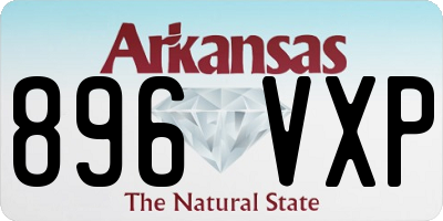 AR license plate 896VXP
