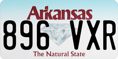 AR license plate 896VXR