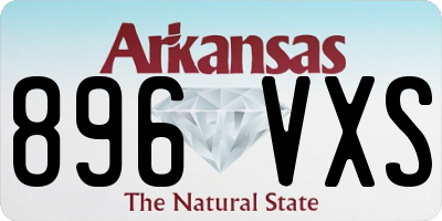 AR license plate 896VXS