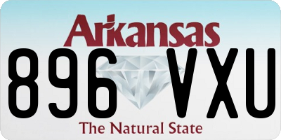 AR license plate 896VXU