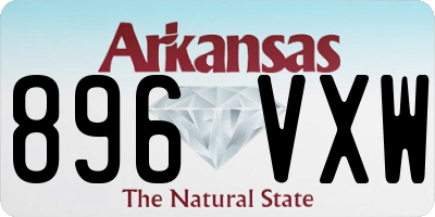 AR license plate 896VXW