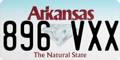 AR license plate 896VXX