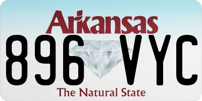 AR license plate 896VYC