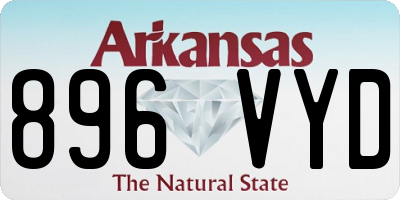 AR license plate 896VYD