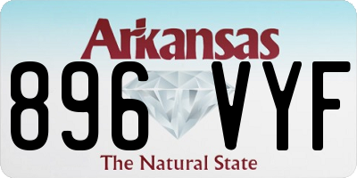 AR license plate 896VYF