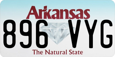 AR license plate 896VYG