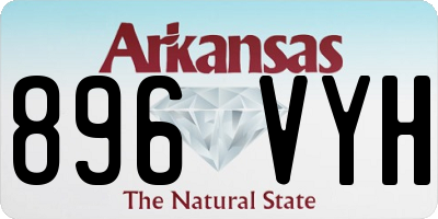 AR license plate 896VYH