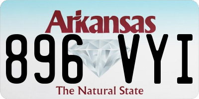 AR license plate 896VYI