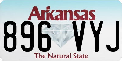 AR license plate 896VYJ