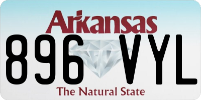 AR license plate 896VYL