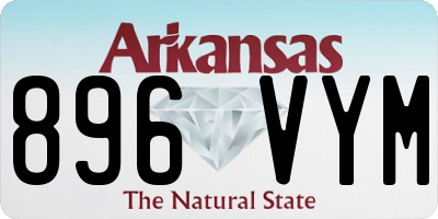 AR license plate 896VYM