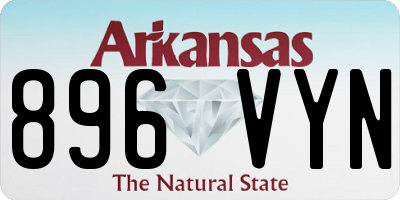 AR license plate 896VYN