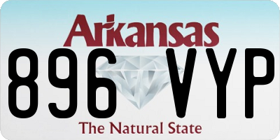 AR license plate 896VYP