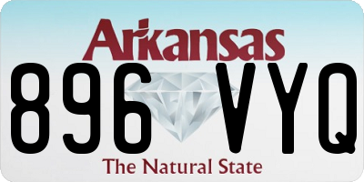 AR license plate 896VYQ