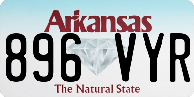 AR license plate 896VYR