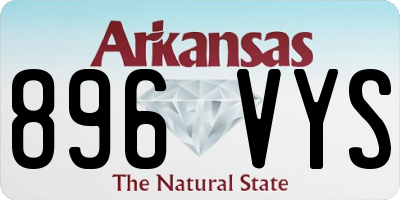 AR license plate 896VYS