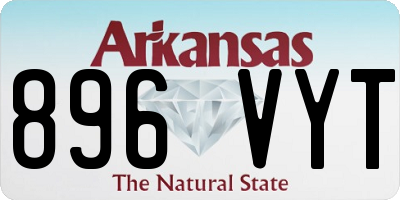 AR license plate 896VYT