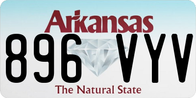 AR license plate 896VYV