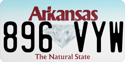 AR license plate 896VYW