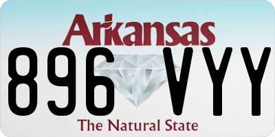 AR license plate 896VYY