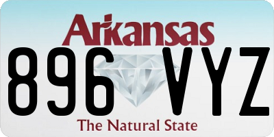 AR license plate 896VYZ