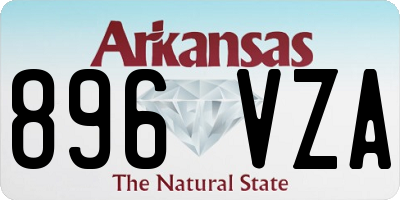AR license plate 896VZA