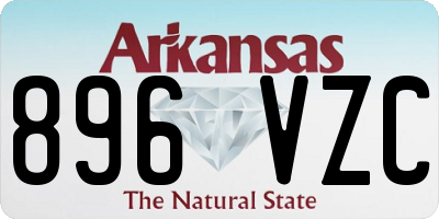 AR license plate 896VZC