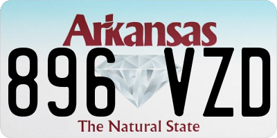 AR license plate 896VZD