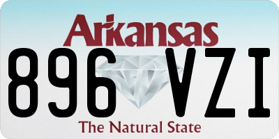 AR license plate 896VZI