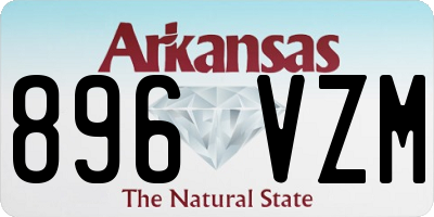 AR license plate 896VZM