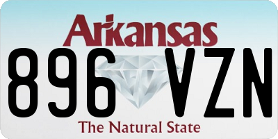 AR license plate 896VZN