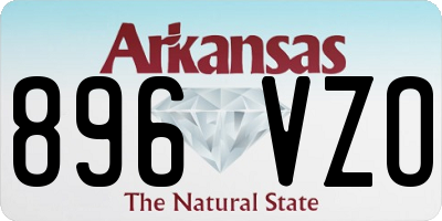 AR license plate 896VZO