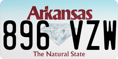 AR license plate 896VZW
