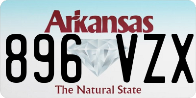 AR license plate 896VZX