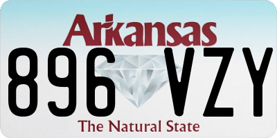 AR license plate 896VZY