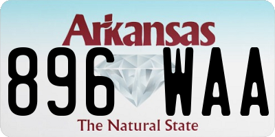 AR license plate 896WAA