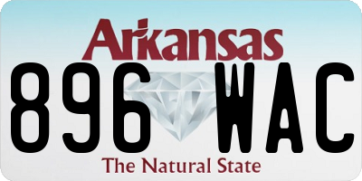 AR license plate 896WAC