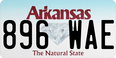 AR license plate 896WAE