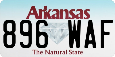 AR license plate 896WAF
