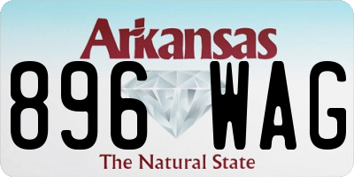 AR license plate 896WAG