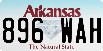 AR license plate 896WAH