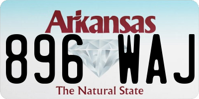 AR license plate 896WAJ
