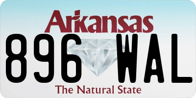 AR license plate 896WAL