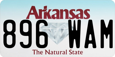 AR license plate 896WAM