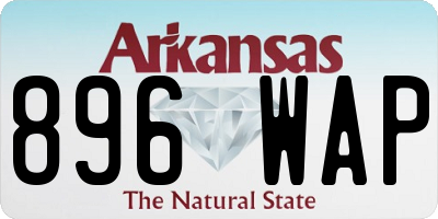 AR license plate 896WAP