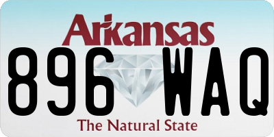 AR license plate 896WAQ