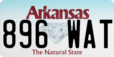 AR license plate 896WAT