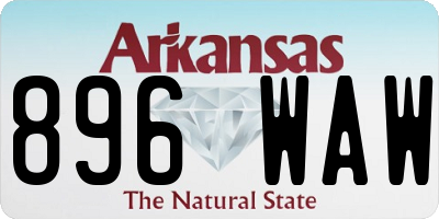AR license plate 896WAW
