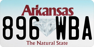 AR license plate 896WBA