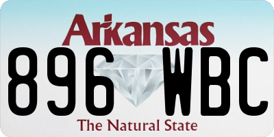 AR license plate 896WBC